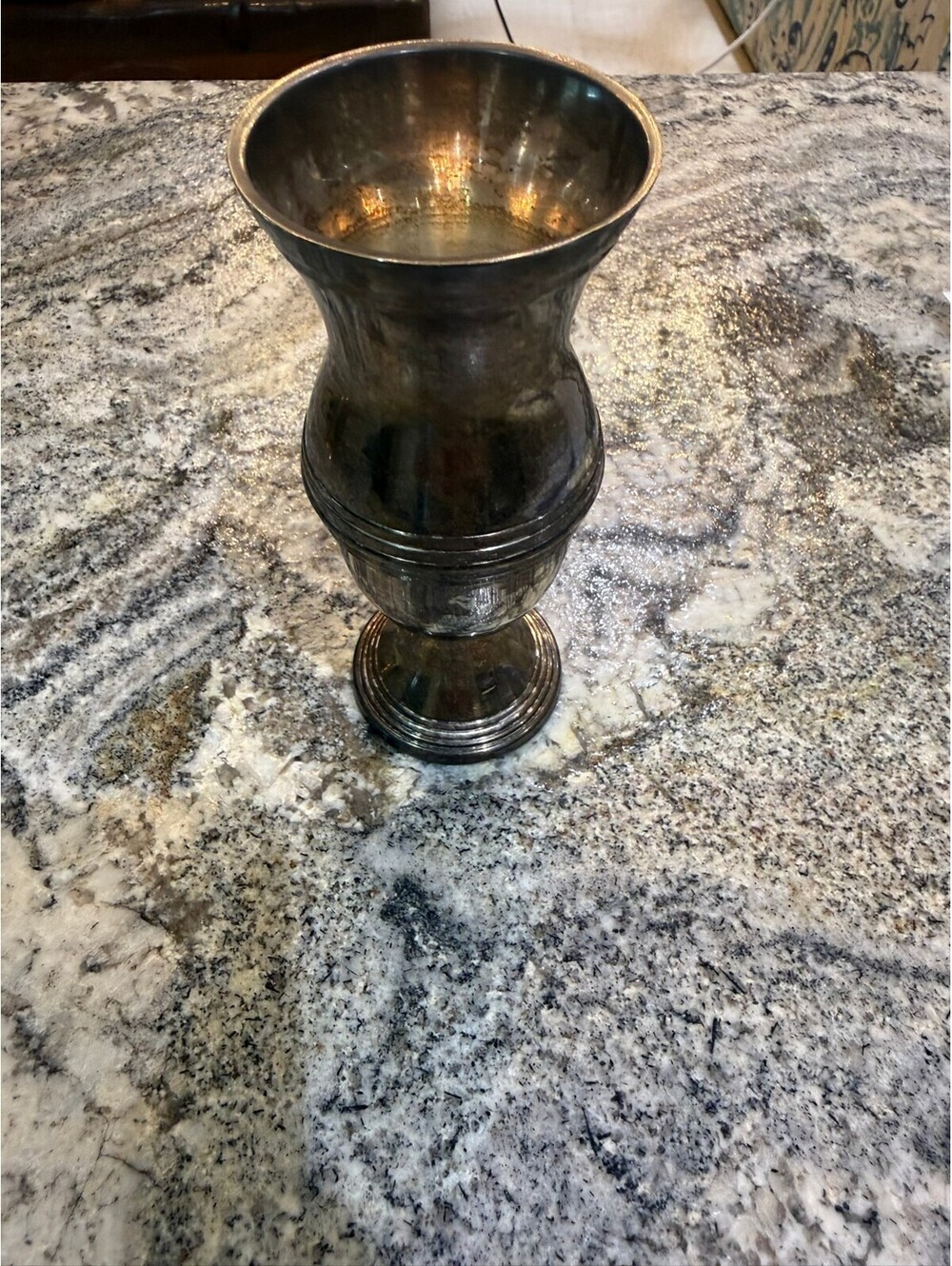 Two's Company Decorative Metal Vase Made in India
